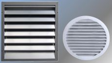 Grilles de rejet ou de prise d’air extérieures