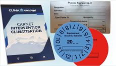 Etiquette contrôle, plaques et carnets