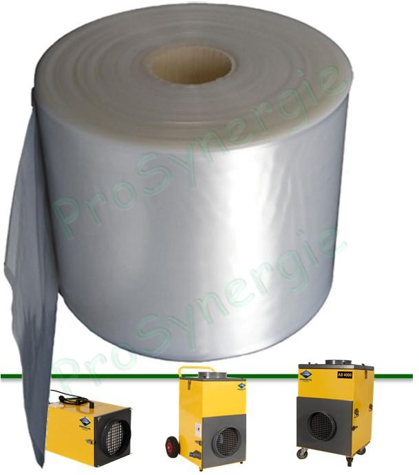 Gaine plastique d´évacuation air pollué pour aspirateur réseau ventilation Enair - Lg 50 m