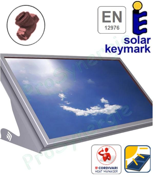 Capteur solaire plat Stratos® DR 1,31 à 2,73 m² (pour 2 à 5 personnes avec ballon tampon ECS 105 à 254 litres)