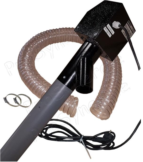 Vis sans fin motorisé Ø75mm longueur de 1,5 mètres tube de livraison flexible Ø60mm pour transfert ou alimentation de Brûleur à granulés