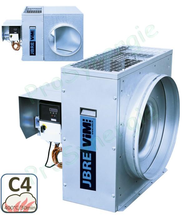 Caisson d'extraction ventilation JBRE AC PR C4 - Régulés - Pression constante - Entraînement direct