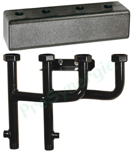 Collecteur DN25 (26/34) isolé pour 2 ou 3 départs modulaires