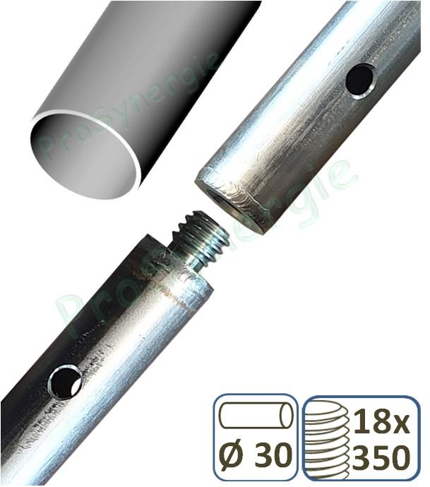 Canne de ramonage métallique Ø 30 mm (18X350)