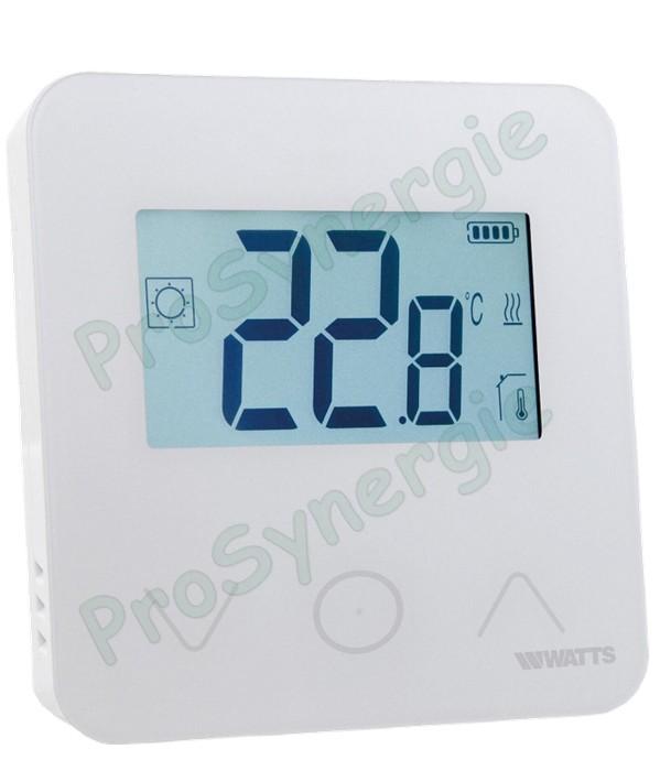 BT-D03 HC FC - Thermostat d´ambiance numérique, avec batterie, contact de commande auxilliaire filaire (3A) écran digital LCD rétroéclairé + touches tactiles