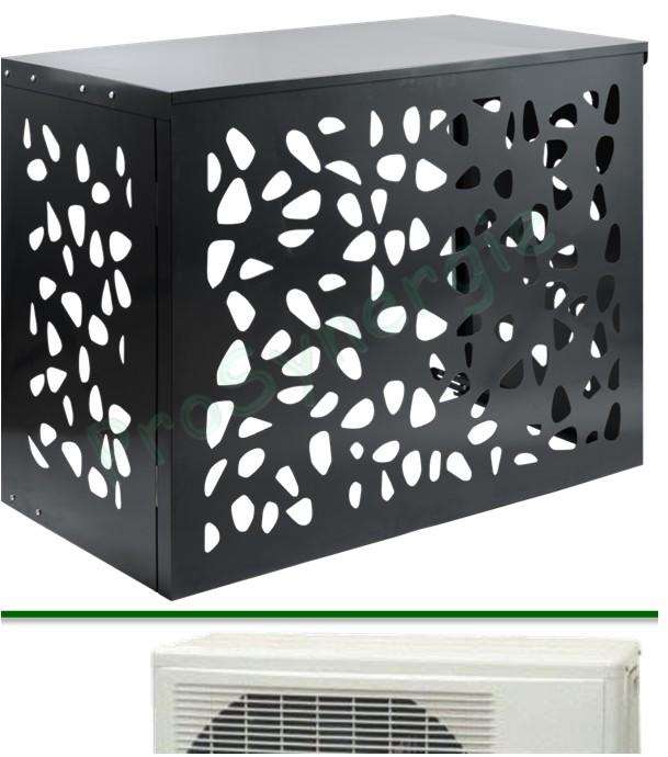 Cache Clim Acier gris anthracite pour Unité extérieure de Climatisation