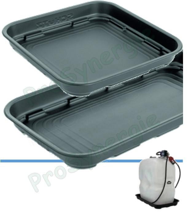 Bac de rétention Polypropylène adapté au réservoir de Fioul dimensions Long x Larg x Haut = 1020x980x130mm