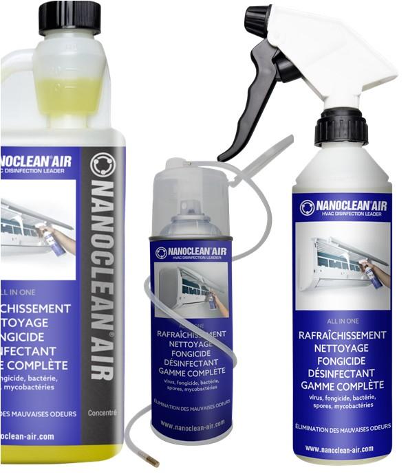 Choix d'un produit de nettoyage et / ou désinfection pour équipement de climatisation