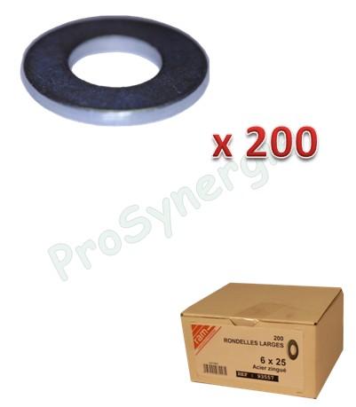 Boîte de 200 Rondelles 8x22 mm