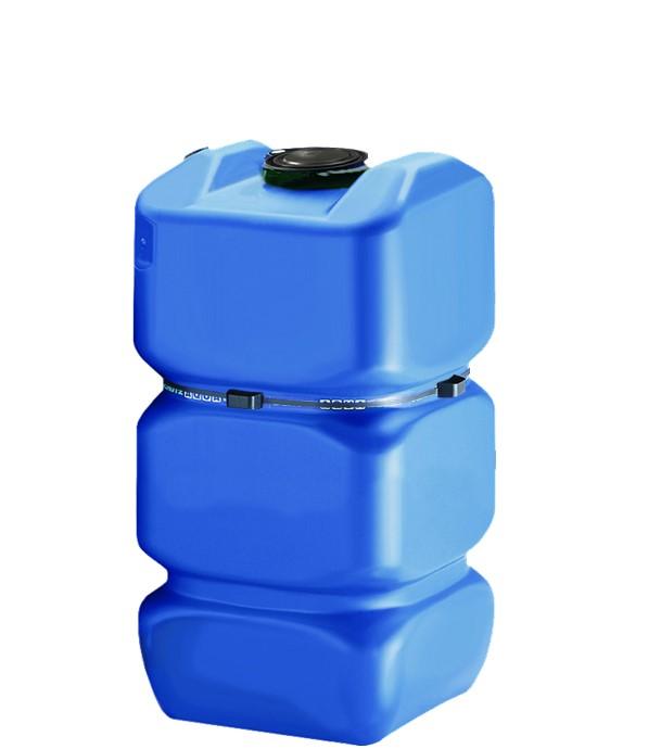 Cuve aérienne polyéthylène stockage d´eau potable Aquablock modulaire  600 litresHxLxP = 1350x735x735mm, Trou bras d´homme couvercle plat 250 mm