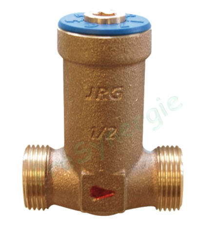 Jrgutherm - Vanne d´équilibrage thermostatique DN15 ou 20 - T° consigne réglable 36 à 63°C (usine 57°C)