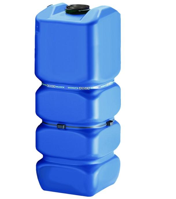 Cuve aérienne polyéthylène stockage d´eau potable Aquablock modulaire 1000 litresHxLxP = 1971x780x780mm, Trou bras d´homme couvercle plat 250 mm