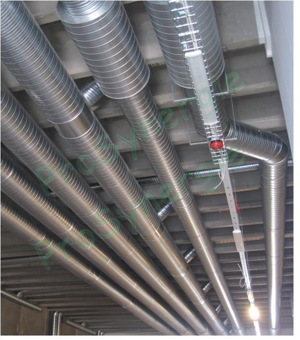 Conseil de pose de conduits circulaires galva pour Ventilation et Traitement d´Air