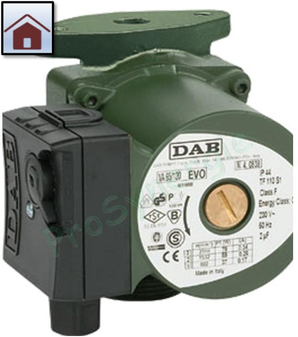 Circulateur chauffage domestique VB - Bride Ovale Hauteur 120mm - Débit jusqu´à 3.9m3/h