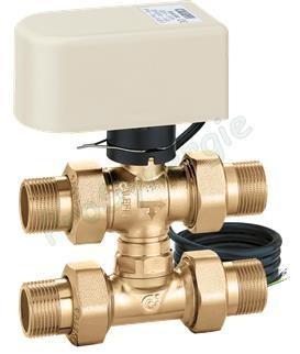 Vanne de zone à sphère 3 voies (moteur 3P 230V) avec Té et raccords 1/2´´