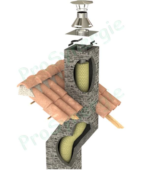 Conseils de pose et exemples de Tubage Flexible Pré-isolé pour conduit de fumée