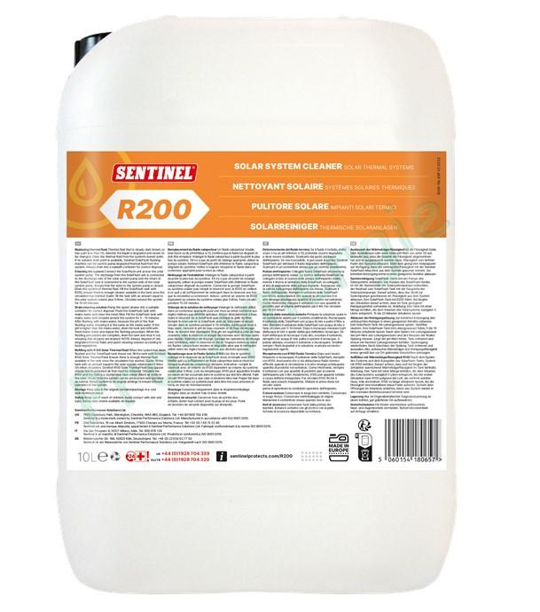 R200 - Nettoyant (boues et goudrons) prêt à l´emploi pour circuit solaire en bidon de 20 litres