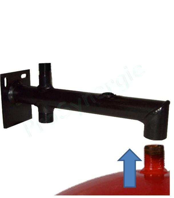 Support mural vase expansion raccordement Ø 3/4 F