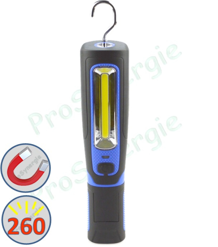 Lampe Led de chantier aimantée orientable à 360° - 260 lumens