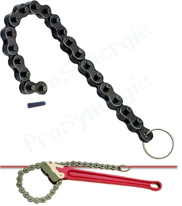 Chaîne de rechange avec axe pour Clé gripping à chaine double denture pour 2142