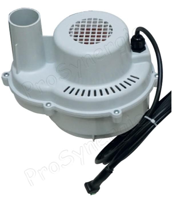 Centrale d´aspiration Mini Moov 1350 W 270 m3/h dimensions ØxH = 179 x 211 mm avec câble 0,8 mètre + aspiration/refoulement Ø 45 mm - transfert granulés/pellet/copeaux