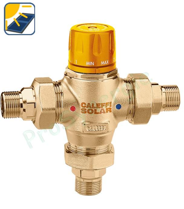 Mitigeur thermostatique collectivités montage en T standard ou avec clapets intégrés pour installations solaires