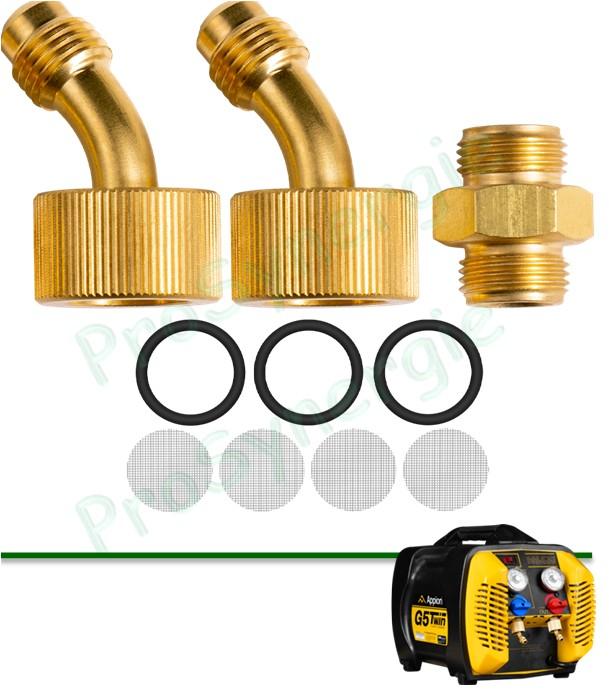 Kit raccord d'entrée 1/4" 45° pour Station récupération G5Twin