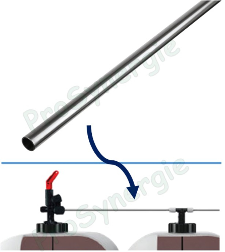 Tube de liaison Alu longueur 1 mètre Øext 10mm ep. 1mm pour Ensemble accouplement/batterie d'aspiration fioul EUROFLEX