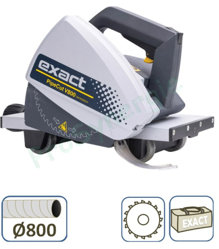 Exact Pipe Cut V800 - Scie circulaire pour la coupe conduits spiralé ventilation < Ø 800mm (non compris : support roulant et lame)