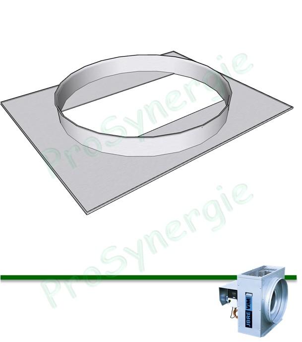 Piquage refoulement circulaire JBRZ04 pour caisson d'extraction JBRE AC PR