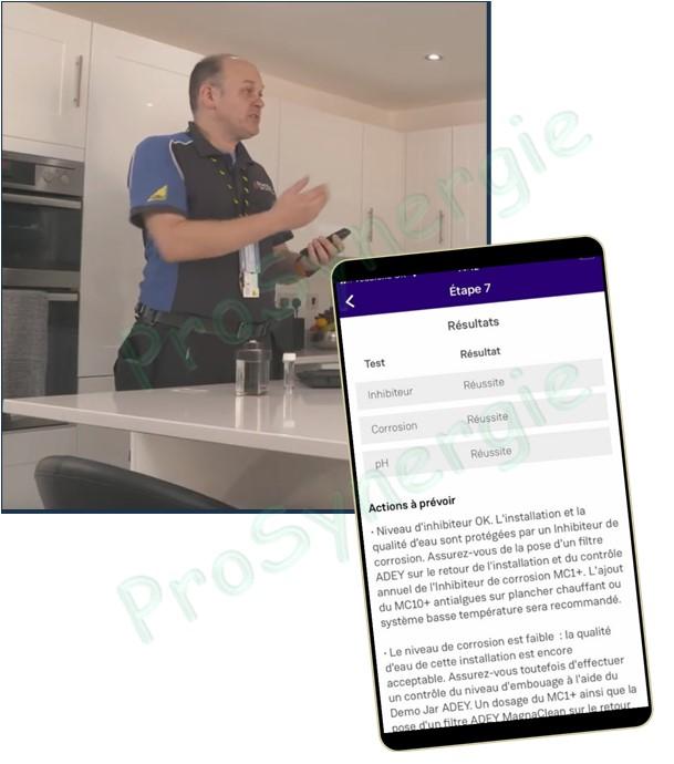 Analyse de l´eau du chauffage central et préconisation pour le désembouage