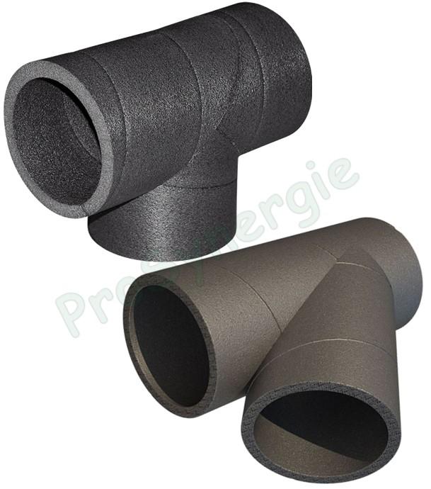 Calogaine PRO - Té 90° pour conduit de ventilation rigide isolé en mousse PE