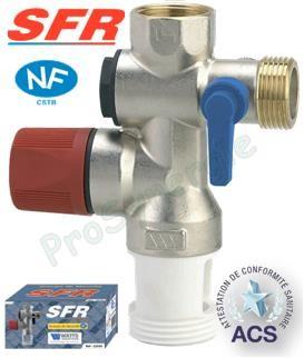 Groupes de sécurité droit MF3/4´´ SFR INOX