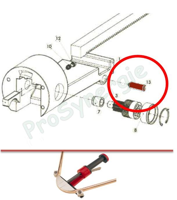 Vis d´indexage Contre-forme Cintreuse Arbalète VIRAX 2500