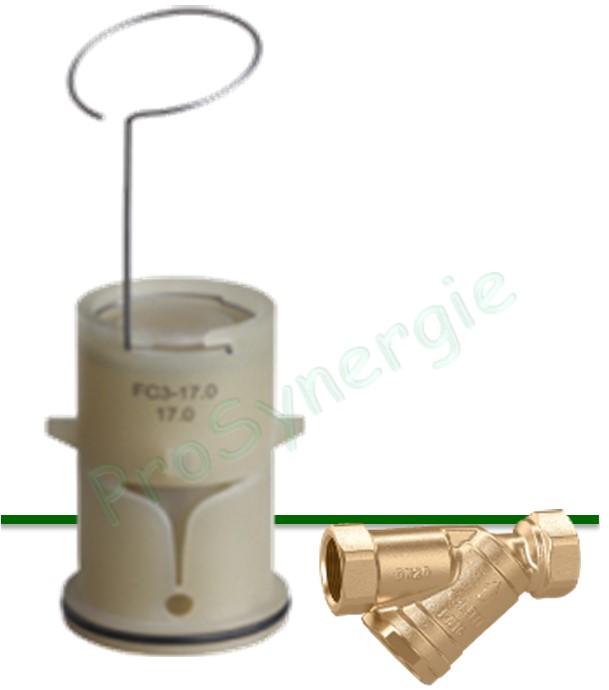  Cartouche  0,25 m3/h pour régulateur automatique de débit Autoflow 128 Ø 1/2   et 3/4   